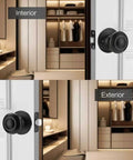 Black Interior Door Knobs Set Non Locking Privacy Hall Door Handle Vintage Vibe Lever With Smooth Edge And Easy Grip installed