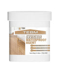 Top Shelf Transparent Waterproof Sealant And Coating For Roofs Floors Windows Heavy Duty Invisible Leak Fix On Concrete Wood Indoors Or Outdoors All Weather No Sweat Water Based Formula in a 300g container.