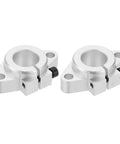 Aluminum Linear Motion Rod Rail Clamp Guide Support For 20mm Shaft 2 Pack SHF20 Pro Grade Corrosion Resistant, front view