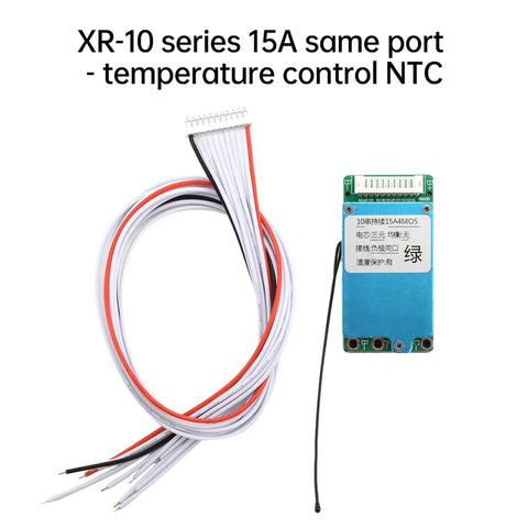 Hella Durable 10S 36V 15A BMS Controller Board For Electric Scooters Featuring Smart Battery Balancing Plus Overcharge And Cold Weather Protection For 18650 Lithium Cells with wires.