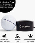 360 Degree Golf Ball Line Marker Kit With Full Metal Alignment Tool And Bag Attachment for precise putting alignment, ball with line
