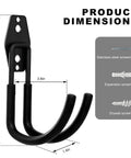Heavy Duty Metal J Hook Ev Charger Holder With Non Slip Coating Wall Mount, dimensions 5.7in x 3.8in x 1.4in, ideal for cable organization.