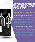 Universal Transfer Center Aligner Punch Set with Hardened Pins DIY Ready Pro Grade Machinist Tools for precise hole centering