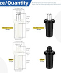 No Sweat 60 Piece Cabinet Door Repair Pins Kit Mixing Black And White Plastic And Iron for quick kitchen fixes including size details.