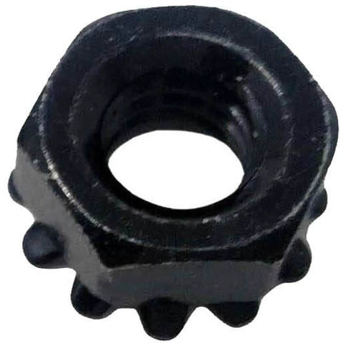 Kickass Replacement Shoulder Bolt Fits Traeger Grills Strong Threaded Rod Dang Solid For Ironwood Select Silverton Models No Sweat Quick Install Upgrade, black threaded nut close-up.
