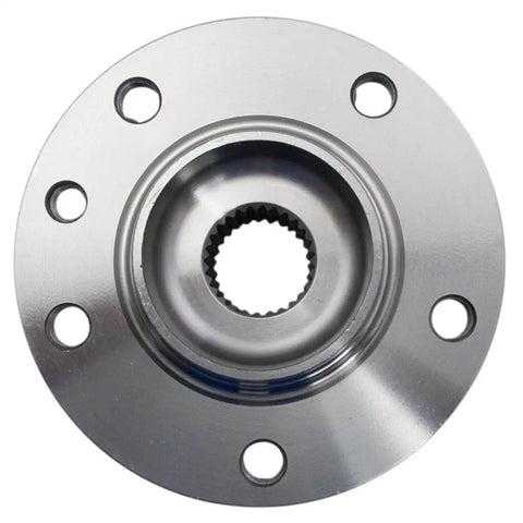 Heavy Duty Rear Wheel Bearing And Hub Assembly Pair For Fiat 500X All Wheel Drive Built Like Iron For Smooth Rides Every Mile 2016 Through 2018 Two Piece Bolt On Set, detailed view of bearing hub with holes.