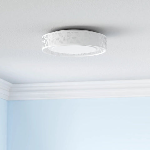 LED Flush Mount Ceiling Light 14 Inch, Dimmable 20W 1400 Lumen Warm White 3000K, ETL Listed, Acrylic Lampshade, Modern Minimalist Round Fixture