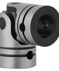 Versatile Universal Joint Shaft Coupling For DIY Steering And Motor Projects 16mm To 20mm Outer Diameter Steel Linkage Connector Flexible Angled Rod Joint For Inclined Axes Durable Mechanical Coupler, alloy steel
