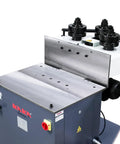 Kaka Industrial Heavy Duty Hydraulic Roll Bending Machine showing motor and forming area for metal profiles.