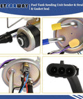 Fuel Tank Sending Unit With Strainer, Gasket Seal And Pump Replacement For Jeep Wrangler YJ 1987 1988 1989 1990 Models, 2.5L And 4.2L Engines, YJSU 1 Compatible