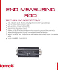 End Measuring Rod With Insulated Handle And Spherical Ends For Comparing Gauges One Quarter Inch Diameter One Inch Length Model 234A1