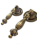 4 Pack Decorative Bronze Drawer Pulls Set With Screws Vintage Copper Door Handles Antique Retro Knobs For Furniture Cabinet Cupboard