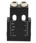 Premium Woodworking Punch Locator With 15 Degree Inclined Angle Hole Guide For Drill Bits and Precision Jointing, compact aluminum alloy fixture