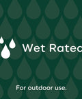 Wet rated label for Motion Sensor Outdoor Flood Light Bulbs PAR38 15W Warm White, No App Or Hub Needed, Easy Screw In E26 Base, 3 Pack