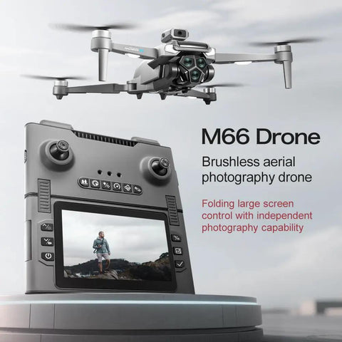 Foldable Dual 4K Camera Drone With 5G Transmission And Brushless Motors Under 249g hovering with remote control displayed
