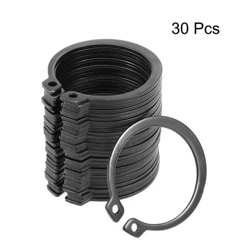 38mm External Circlips C Clip Retaining Ring 50Mn Steel 30 Pcs For Shafts In Machined Grooves Durable Heavy Duty