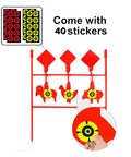 Nine Target Heavy Metal Spinner Set For Pellet Guns And Air Rifles With Animal Silhouettes Auto Reset Backyard Shooting Gear For Outdoor Use Caliber.177 And.20 with 40 target stickers.