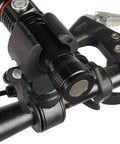 Universal Bicycle Flashlight Holder With Non Slip Rubber Clamp And 270 Degree Rotation For Handlebar Or Fork Or Under Seat Mount