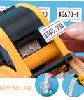 Pricing Label Stickers Paper in Bulk 10 Rolls 4000pcs Adhesive Retail Price Tags shown on marker machine