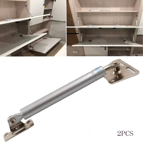 100N Gas Spring Cabinet Lift Support 10 Inch Hinged Door Prop Heavy Duty Stainless Steel Set Of 2 for safe downward door closing
