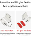 Magnet Cabinet Door Catch Kit With Hidden Stops No Drill Or Screw Mount Adhesive And Metal Latch installation methods