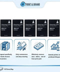 Top Tier Cleaning Cards For Evolis Avansia ID Card Printer 50 Pack displaying cleaning cards with detailed usage information.