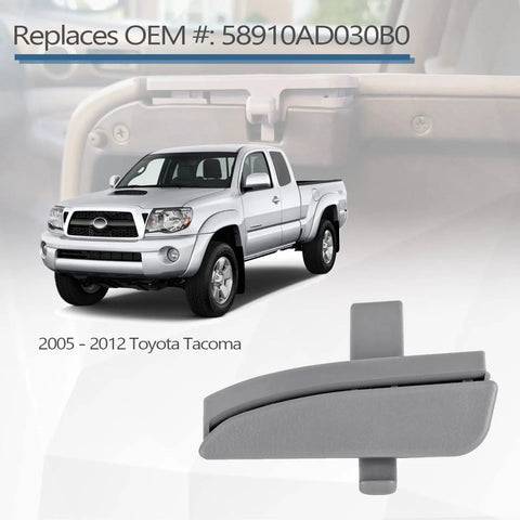Front Center Console Lid Latch Replacement For 2005 To 2012 Toyota Tacoma, Easy Install With Spring Included, Gray Finish