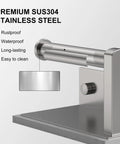 Rock Solid Brushed Nickel Toilet Paper Holder With Real Marble Shelf Wall Mount Tissue Dispenser, showcasing SUS304 stainless steel.
