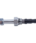JEENDA 2-Way Lowering Dump Valve LSPC-080-4-00 side view: metal body, hex nut, threaded portion, black plastic end