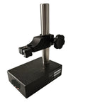 Granite Height Gauge Stand With Dial Gauge Base And Fine Adjustment For Machining, natural granite column, side view