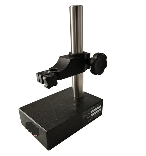 Pro Grade Height Gauge With Natural Granite Dial, Precision Stand, Fine Adjustment Thumb Roll, Indicator Comparator Base, Height Stand For Machining, Vernier Readings, Durable 150 By 100 Millimeter Base And 40 Millimeter Gcs. granite base and column