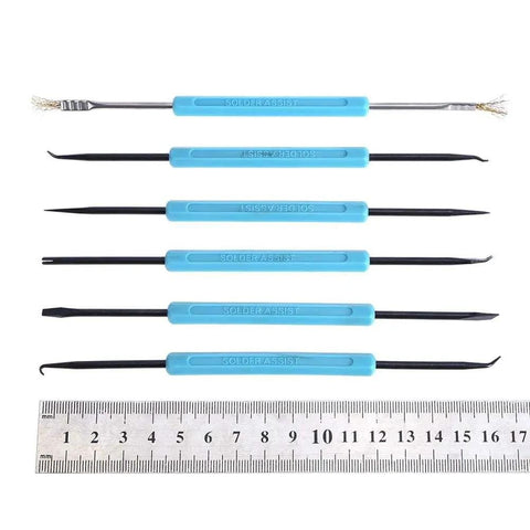 7 Piece Solder Aid Tool Kit For DIY PCB Desoldering And Circuit Board Repair Includes Solder Sucker Desoldering Pen Tin Lead Tips