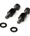 Front And Rear Brake Disc Adapter For Surron Light Bee X Segway X160 X260 Talaria Sting Universal Caliper Mounting Bracket For Electric Dirt Bikes Gives You Precise Alignment Strong Braking And Easy Bolt On Installation, showing metal bolts and washers