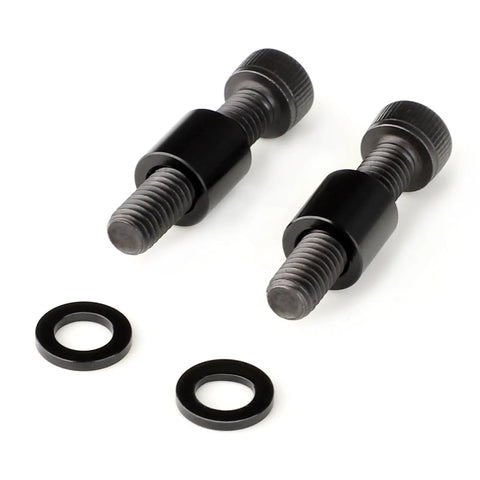 Front And Rear Brake Disc Adapter For Surron Light Bee X Segway X160 X260 Talaria Sting Universal Caliper Mounting Bracket For Electric Dirt Bikes Gives You Precise Alignment Strong Braking And Easy Bolt On Installation, showing metal bolts and washers