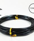 2.0mm coil from Beginner Friendly Anodized Aluminum Bonsai Wire Set With Canvas Bag Five Size Options 1.0Mm 1.5Mm 2.0Mm 2.5Mm 3.0Mm About 147 Feet Total Easy Bend Aluminum Bonsai Training Wire Choose Your Color Black