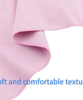 Close-up of pink flannel fabric for 88 Key Piano Keyboard Dust Proof Cover with text 'Soft and comfortable texture'.