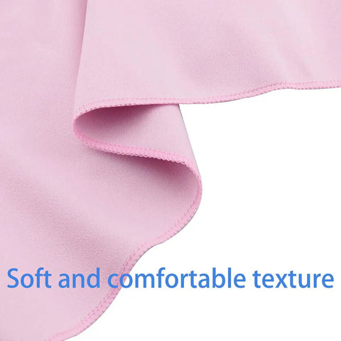 Close-up of pink flannel fabric for 88 Key Piano Keyboard Dust Proof Cover with text 'Soft and comfortable texture'.