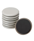 Heavy Duty Furniture Glides And Movers Pads With Strong Self Adhesive Backing, gray sliders for easy furniture movement.