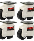 Heavy Duty Leveling Caster Wheels For Workbench And Garage Table Rig Up Adjustable Glides Zero Wiggle Anti Skid Base Four Pack