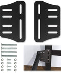 Two Piece Heavy Duty Bed Frame Brackets Modification Plates Adapter Connector For Headboard Footboard Wood Furniture Gap Fixer with screws and nuts.