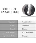 Round Leather Cutting Circle Cutter Tool Set With Pro Grade High Carbon Steel Blades For Precise Belt Hole Sizing And Leather Accessories