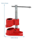 Lightweight Half Inch Pipe Clamp With Quick Release Go-To Handy Tool For Woodworking And Gluing Projects, Red Carpenter Clamp
