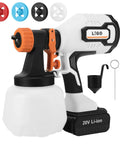 Heavy Duty Cordless Paint Sprayer Kit For Smooth Cabinet Refinishing And Quick Wall Projects Featuring A Long Lasting Battery and multiple nozzles.