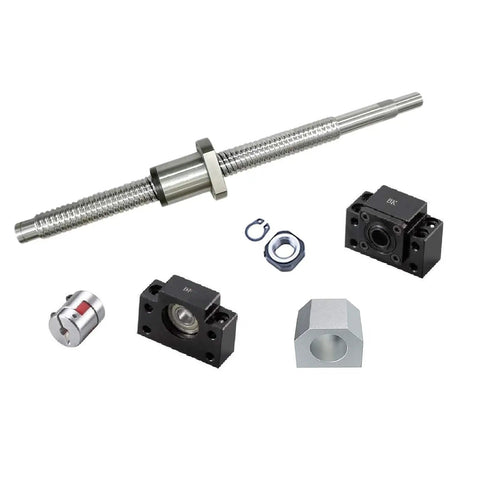 Crazy Fast 20mm Ballscrew SFS2010 1140mm Long Anti Backlash Silent Motion with BK15 BF15 Bearing Supports and Nut Housing