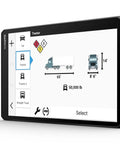 OTR1020 Renewed 10-Inch GPS Truck Navigator With Extra Large High-Res Screen showing custom truck routing options