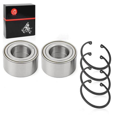 Rear Wheel Bearings With Ring Clip For Polaris ACE Ranger RZR UTV 400 500 570 800 900 1000 Premium OEM Replacement full set with two bearings and clips.
