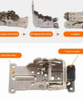 Heavy Duty Self Locking Hinge With 0 90 180 Degree Angles For Folding Table Legs Benches Sofas And Garage Workstations