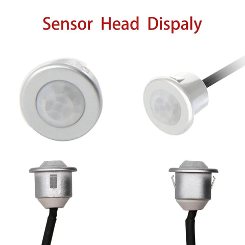 Motion Sensor Light Switch With IR Sensor For Closet Lighting Under Cabinet Lights And Wardrobes Auto On And Off 12V 24V Compatible close-up of sensor head