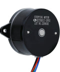 NEMA14 pancake stepper motor, high-temperature 36mm, with 10-tooth gear, black housing and four-wire cable