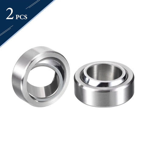 GE20C Radial Spherical Plain Bearings 2 Pack ID 20mm OD 35mm Width 16mm view showing steel roller bearings for workshop use.